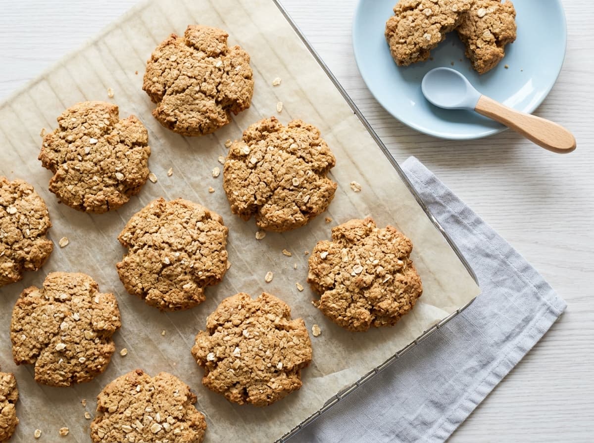 Apfel-Haferflocken-Kekse ohne Zucker: Ein gesunder Snack für Kleinkinder