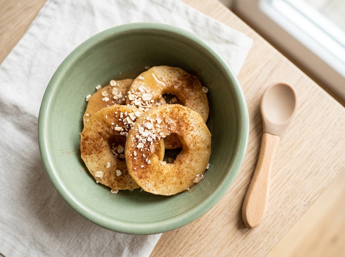 Weiche Bratapfel-Ringe aus dem Ofen für Kleinkinder