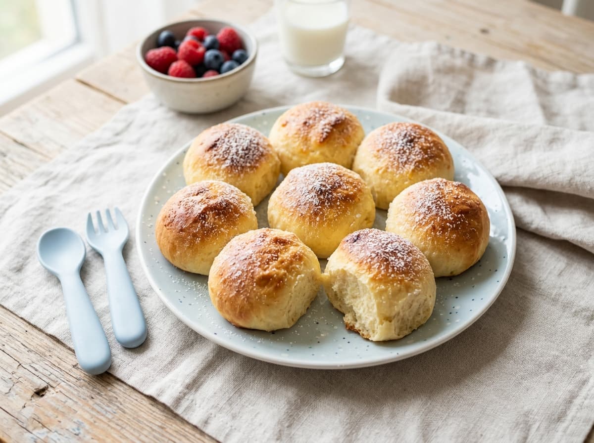 Luftige Mini-Quarkbrötchen für Kinder: Ein schnelles Snack-Rezept