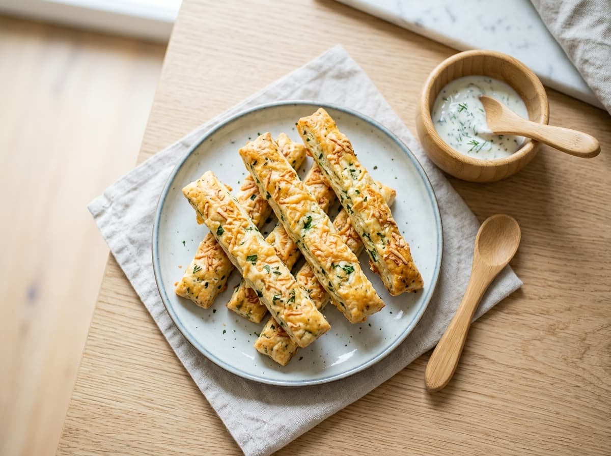 Herzhafte Käse-Kräuter-Stangen für Kleinkinder