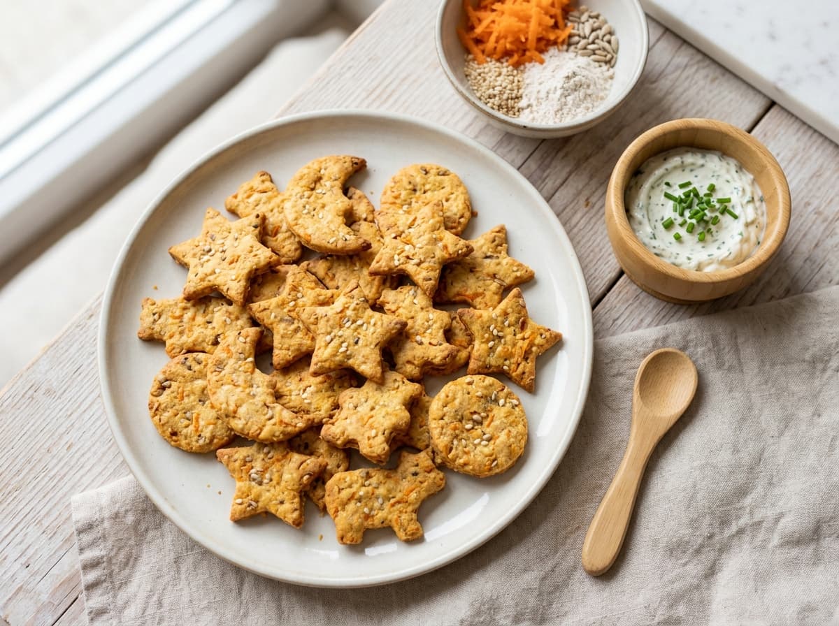 Knusprige Karotten-Dinkel-Cracker zum Ausstechen