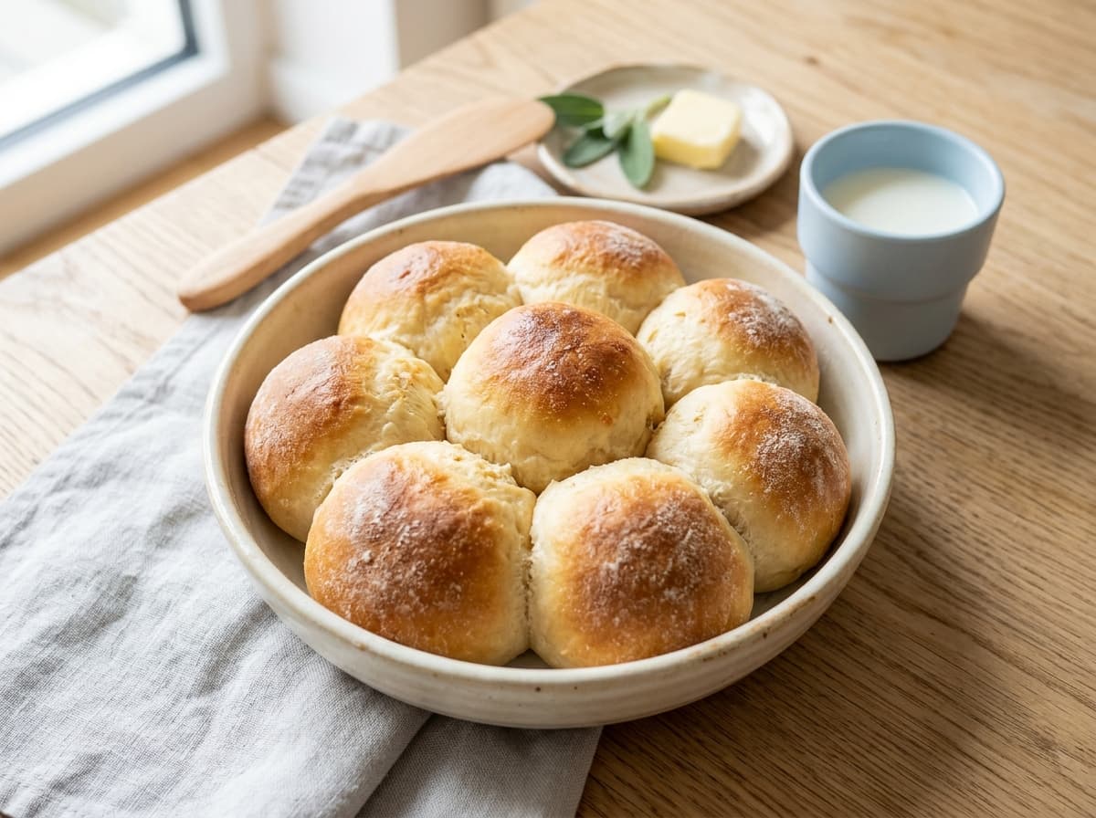 Luftige Mini-Milchbrötchen zum gemeinsamen Backen