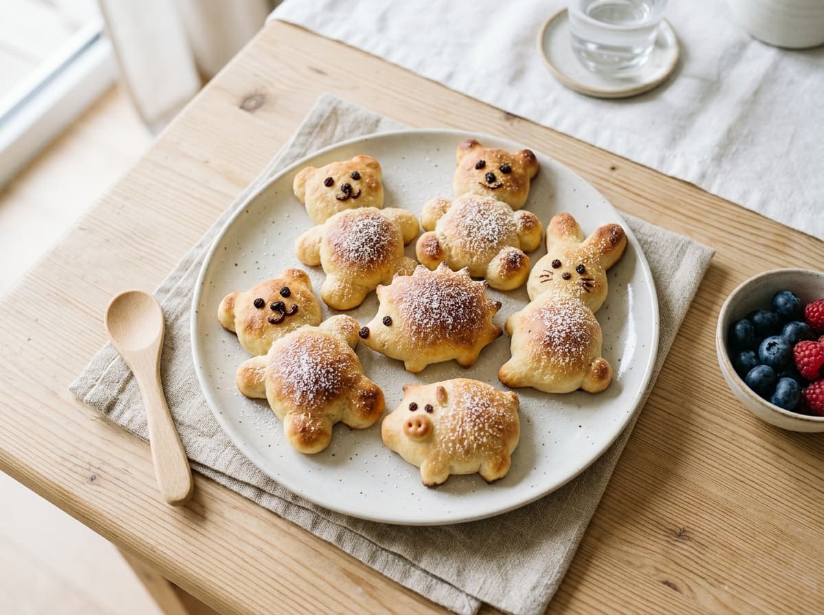 Backen mit Kindern: Lustige Quark-Öl-Teig Tierchen