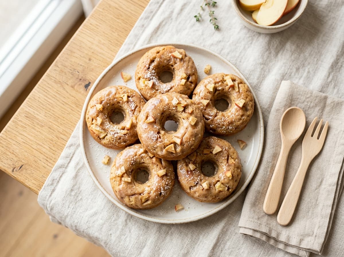 Saftige Apfel-Donuts aus dem Backofen