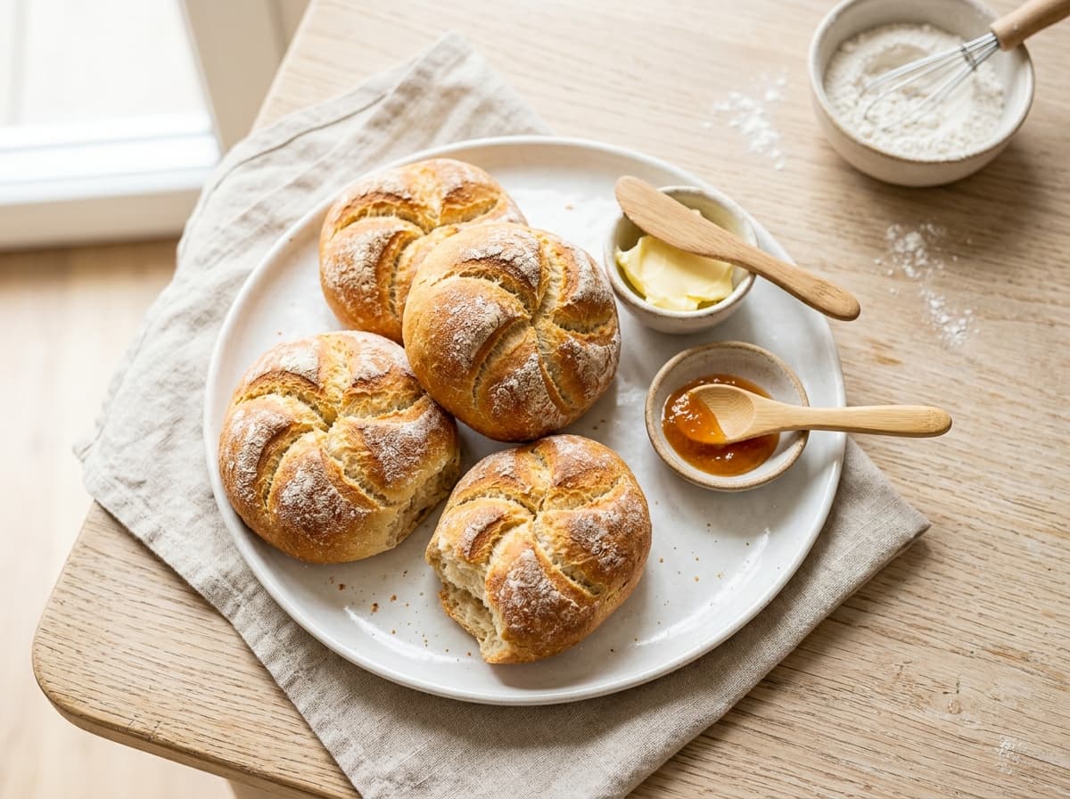 Knusprige Kaisersemmeln zum Selberbacken mit Kindern