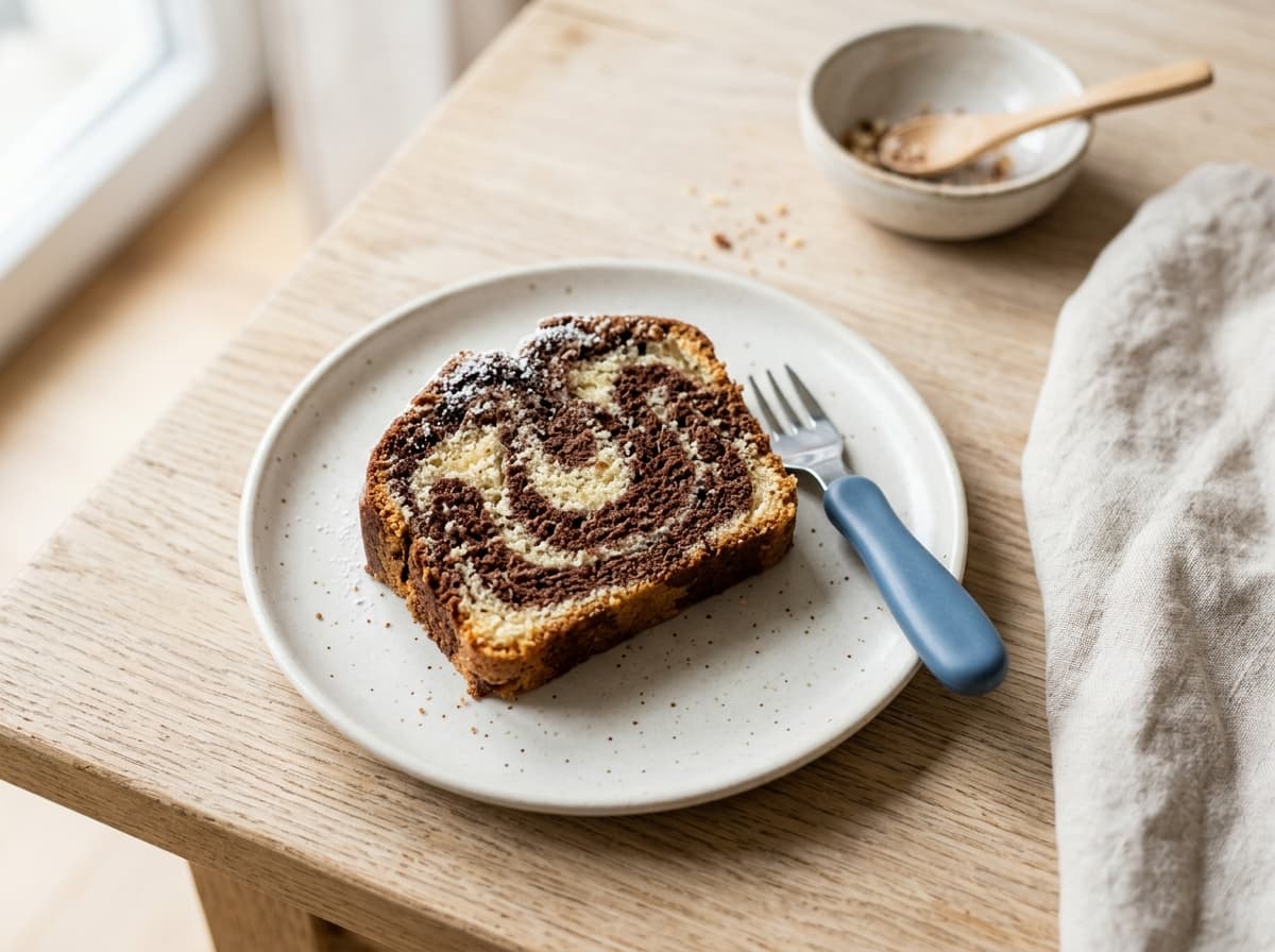 Klassischer Marmorkuchen für kleine Bäcker