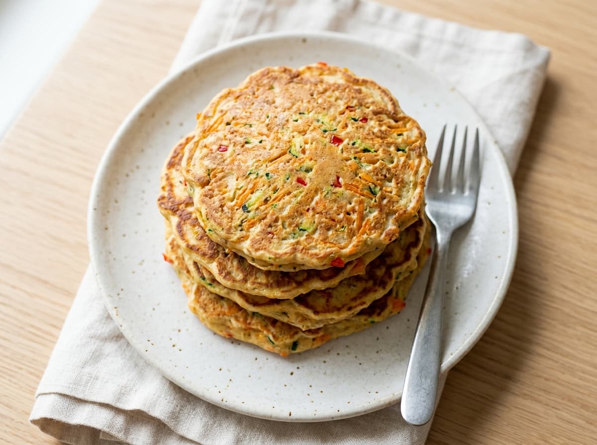 Dicke Apfel-Pfannkuchen mit cremigem Vanillequark