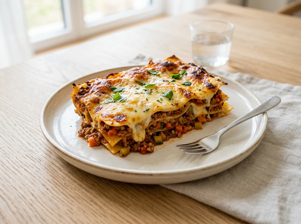 Klassische Familien-Lasagne mit verstecktem Gemüse