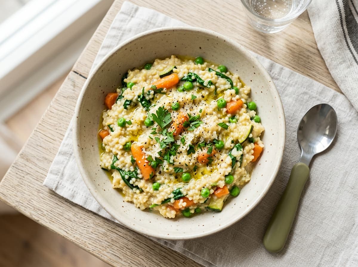 Cremiges Hirse-Risotto für die Schwangerschaft