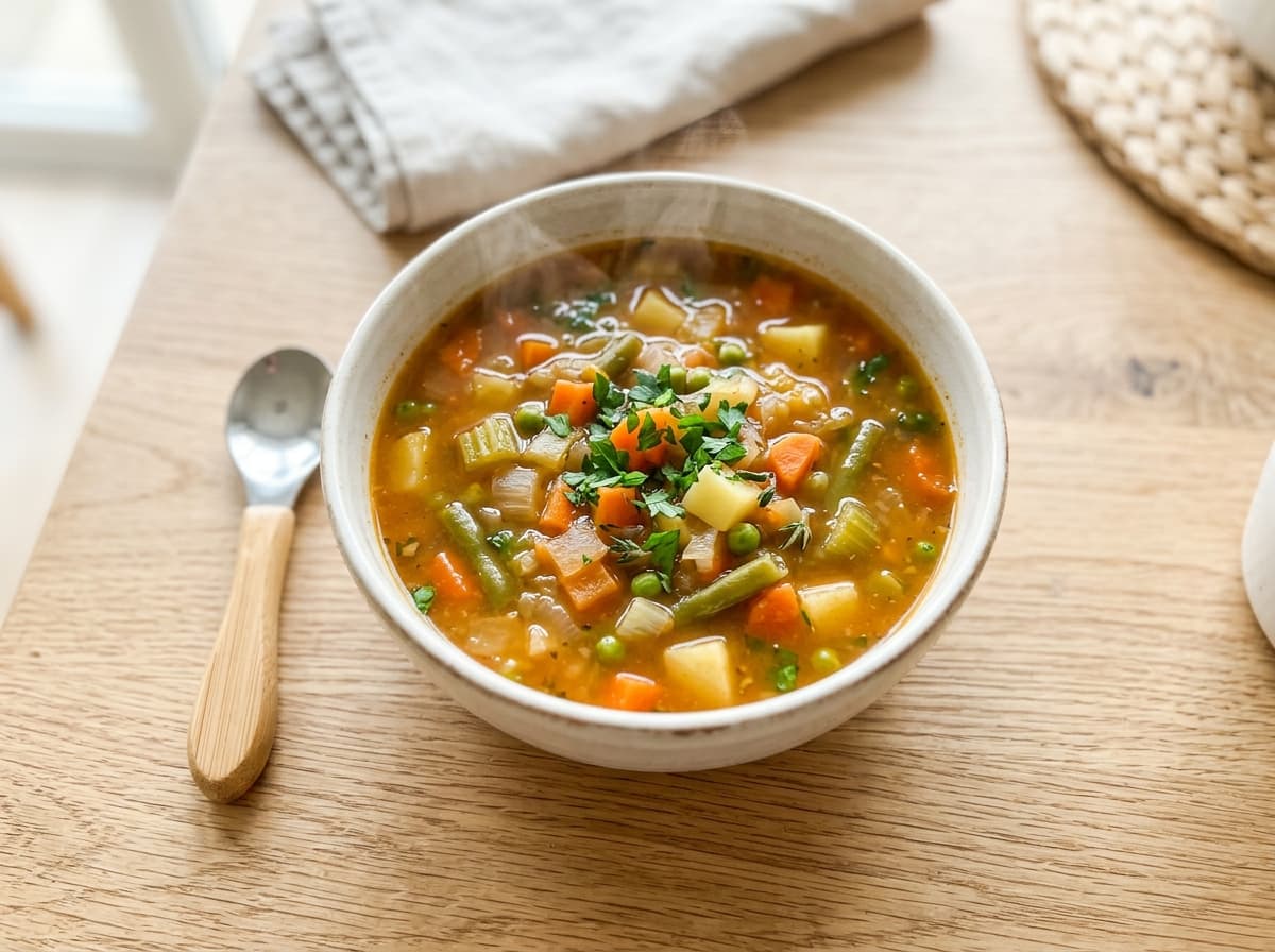 Milde Pastinaken-Cremesuppe mit gerösteten Kürbiskernen