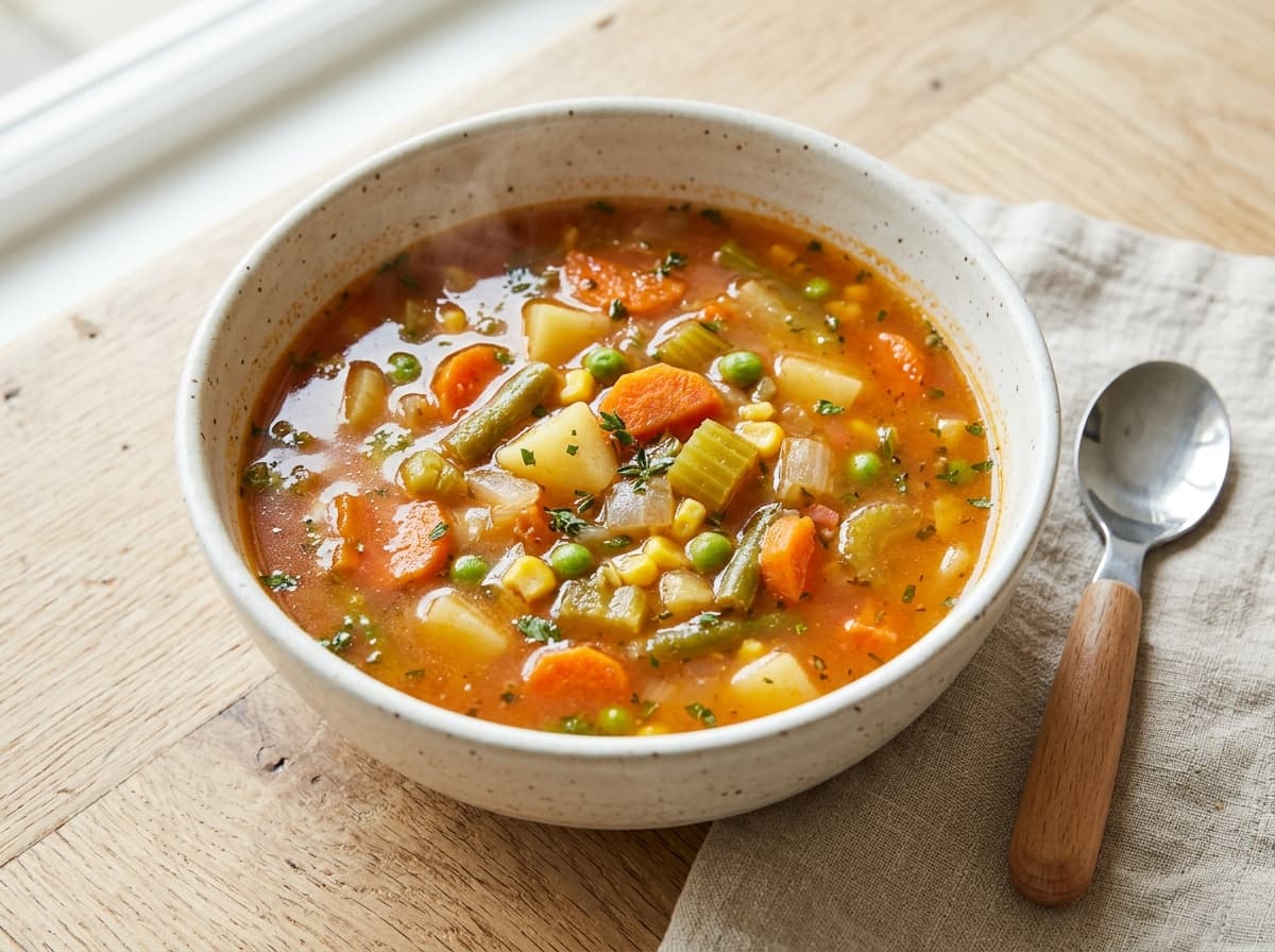 Wohlfühlrezept: Milde Kartoffel-Möhren-Suppe mit Haferflocken