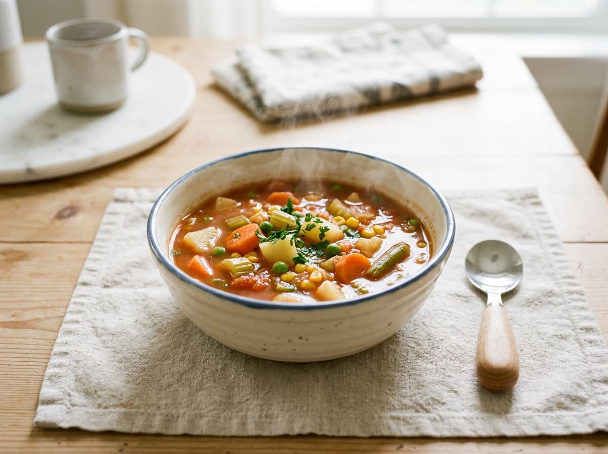 Wohltuende Grießklößchensuppe mit mildem Wurzelgemüse