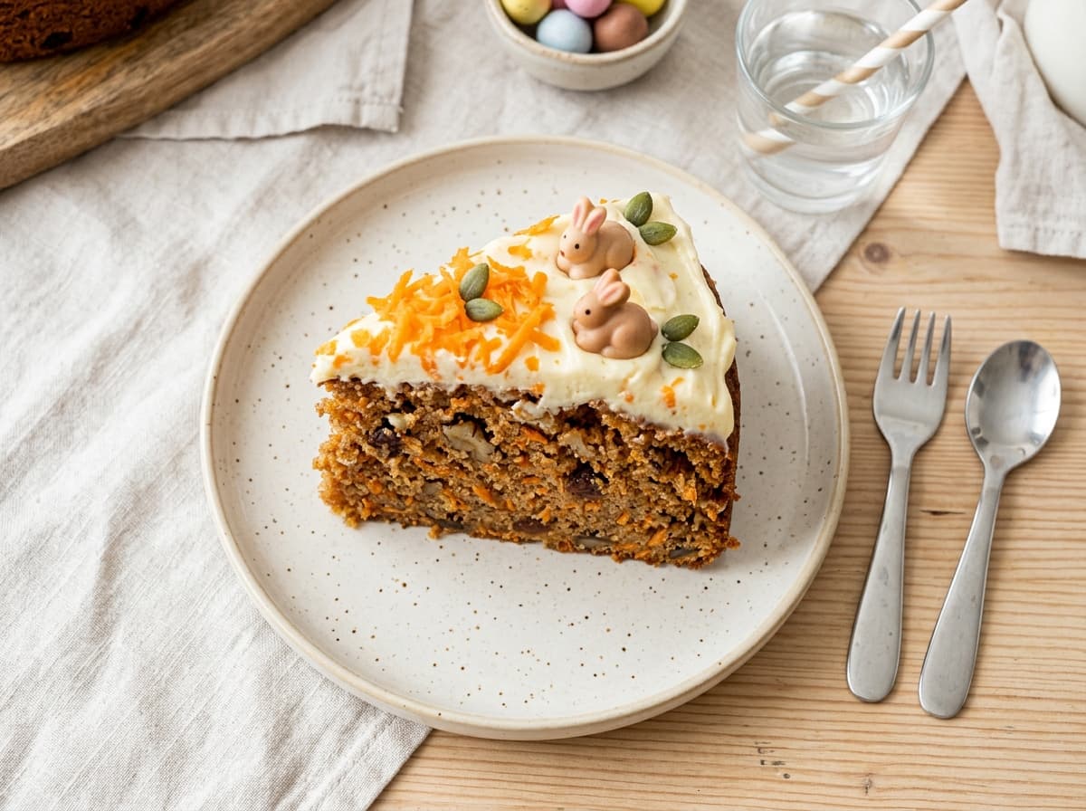 Saftiger Oster-Karottenkuchen für Kinder