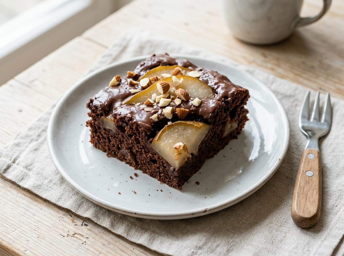 Saftiger Birnen-Schoko-Kuchen vom Blech