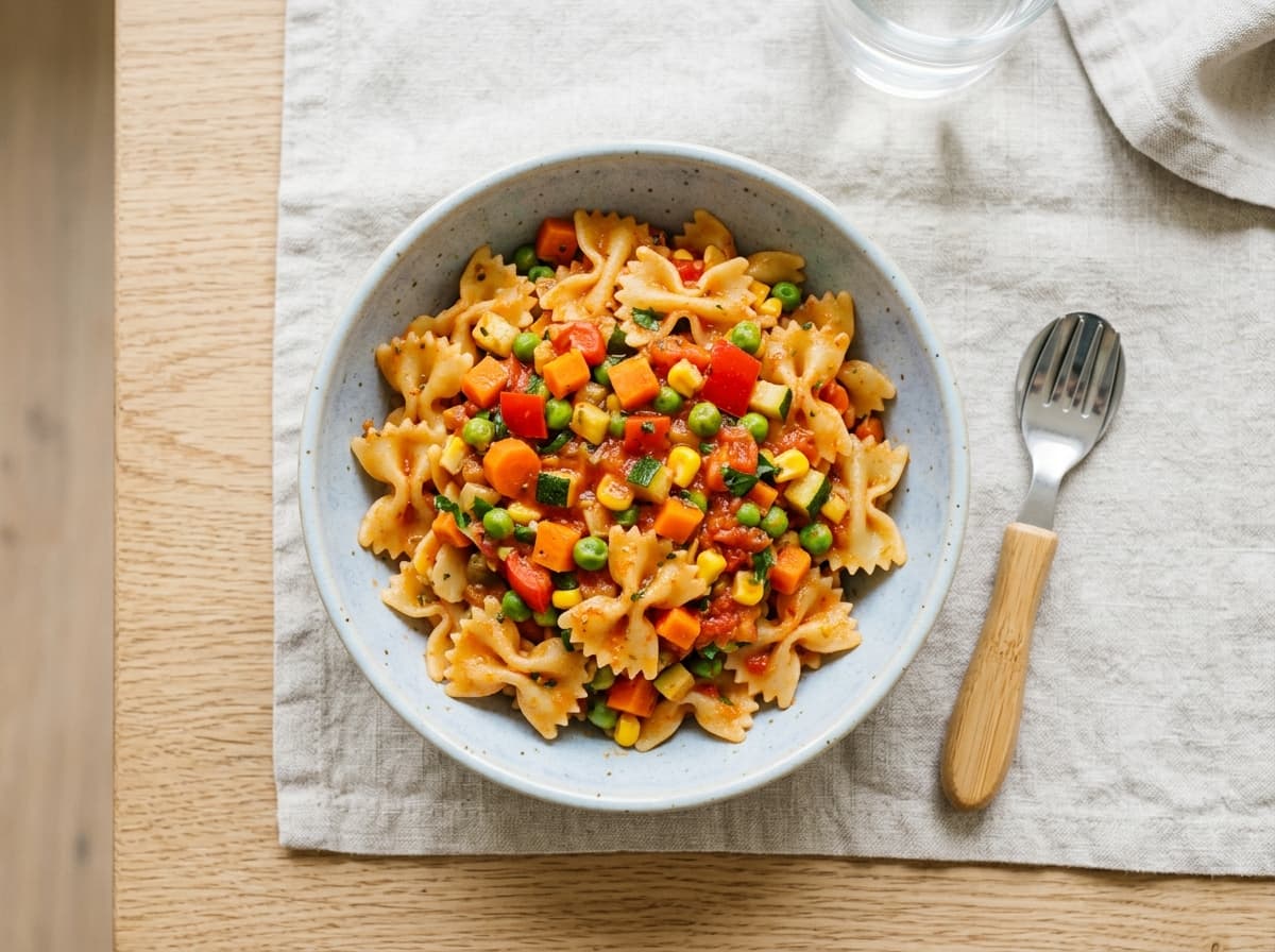 Sommerlicher Nudelsalat mit süßen Kirschtomaten und Mozzarella