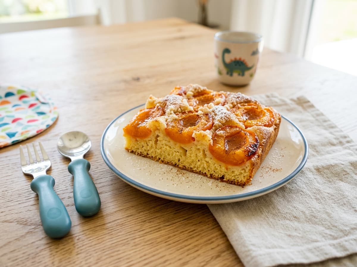 Saftiger Marillenkuchen vom Blech für Kinder