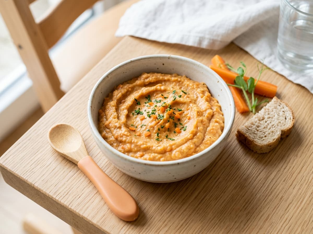 Milder Rote Linsen Aufstrich für Kleinkinder