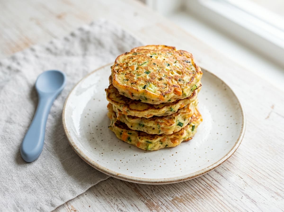Kleine Pfannkuchen-Röllchen mit Pfirsich-Frischkäse