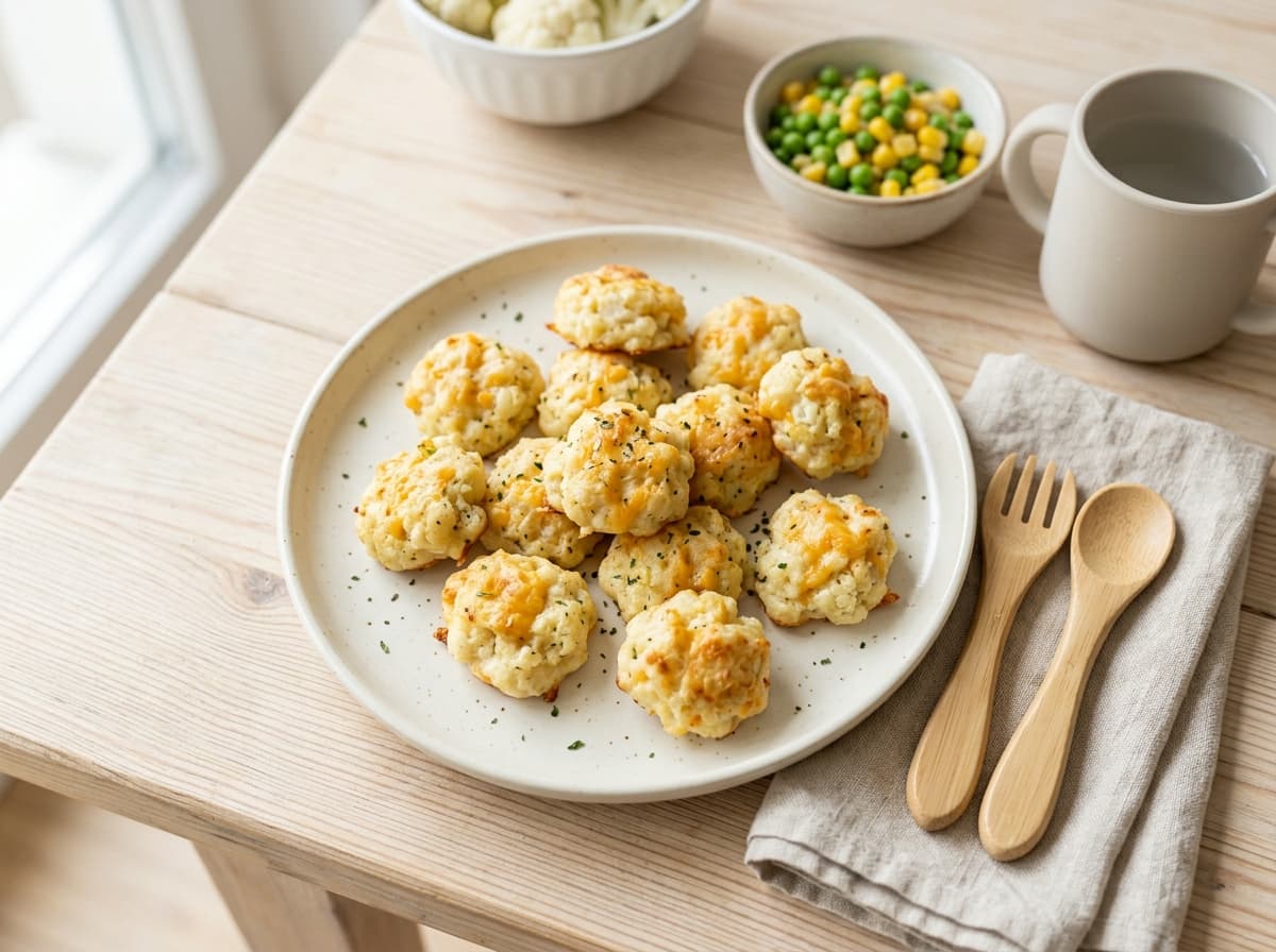 Weiche Blumenkohl-Käse-Nuggets für Kleinkinder