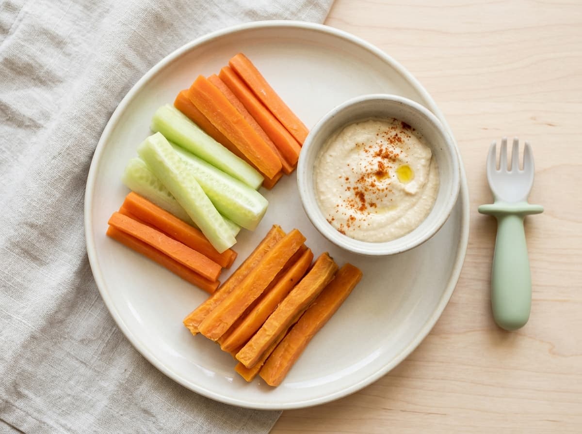 Weiche Kohlrabi-Sticks mit mildem Kräuterquark: Ein leckerer Snack