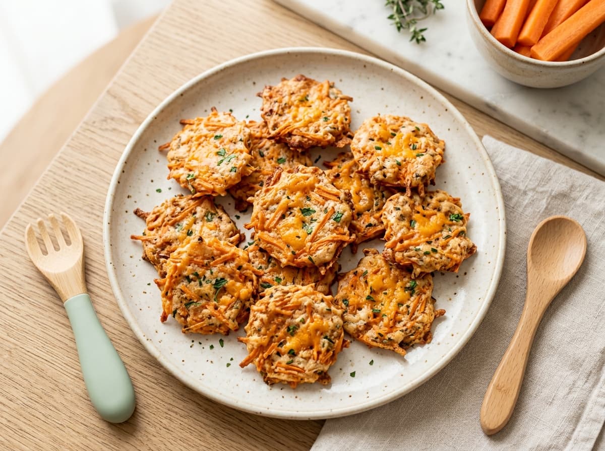 Knusprige Käse-Karotten-Cracker für Kinder