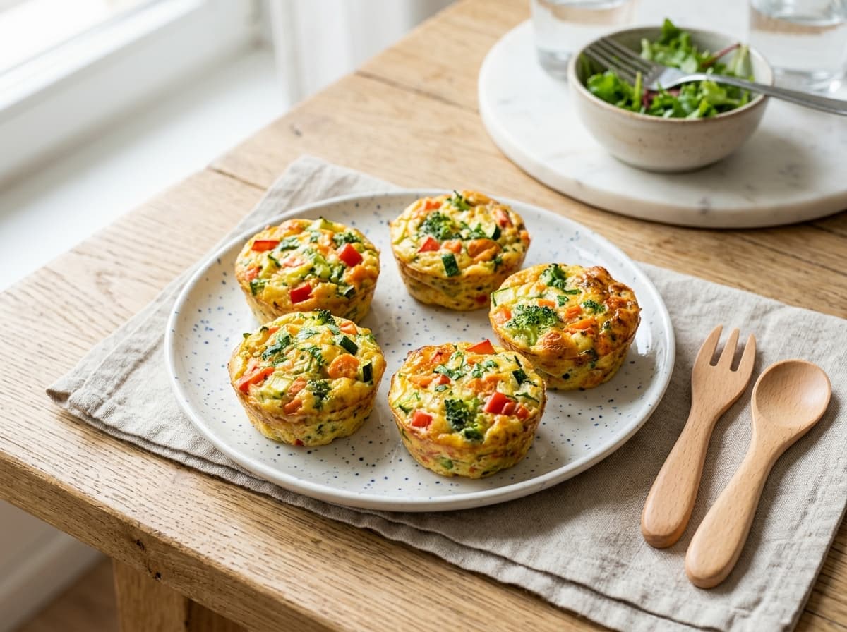 Mini-Gemüse-Frittatas aus der Muffinform