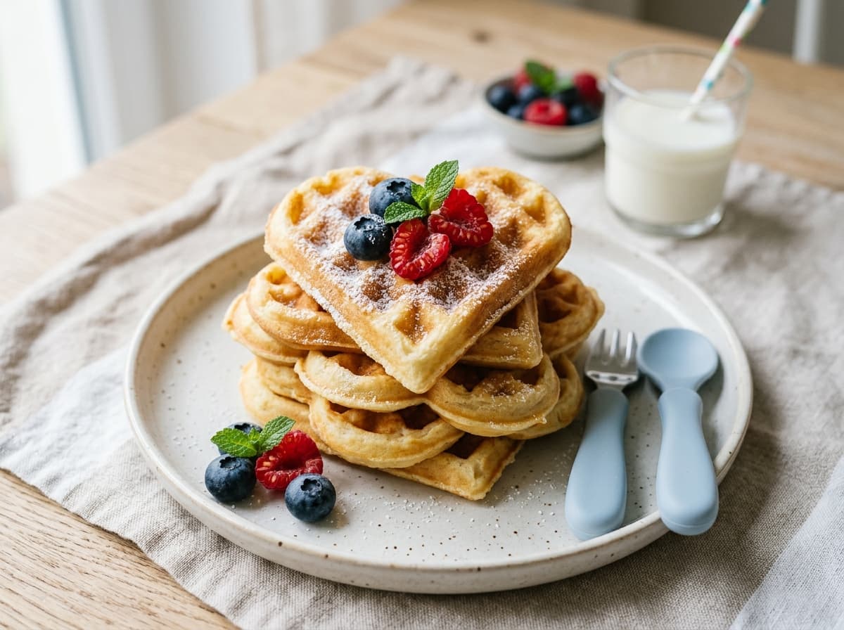 Schnelle Quark-Waffel-Herzen: Ein saftiger Snack für Kinder