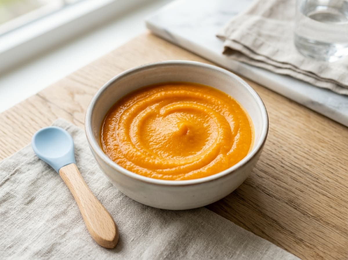 Sanfter Aprikosen-Couscous-Brei für Babys