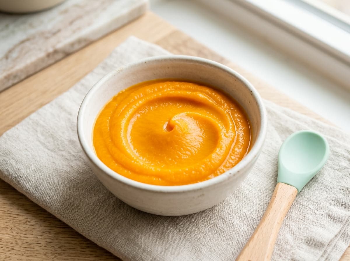 Vegetarischer Kichererbsen-Karotten-Brei
